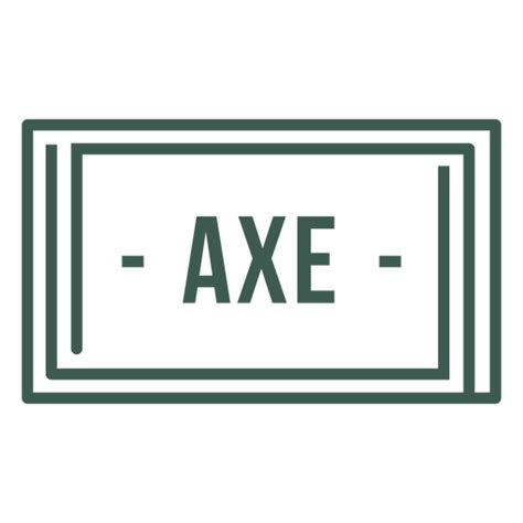 Axe Label Stroke Png And Svg Design For T Shirts