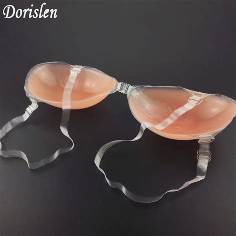 Dorislen Self Adhesive Silicone Bra With Straps Invisible Backless For