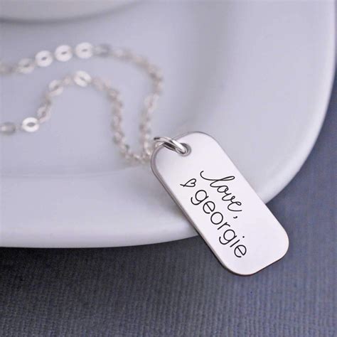 Corporate Logo Necklace - Custom Engraved