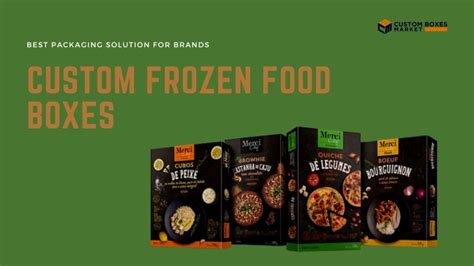 Custom Frozen Food Packaging Boxes Freshness And Taste Alive