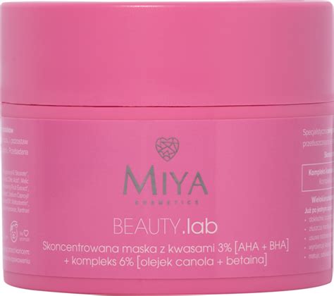 Miya Cosmetics Beauty Lab Maseczka Do Twarzy Skoncentrowana Z