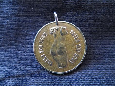 Mystery Factory S Vintage Nude Peep Show Token Etsy