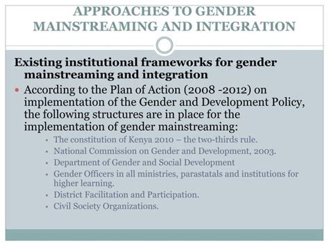 How To Incorporate Gender Mainstreaming At The Workplace