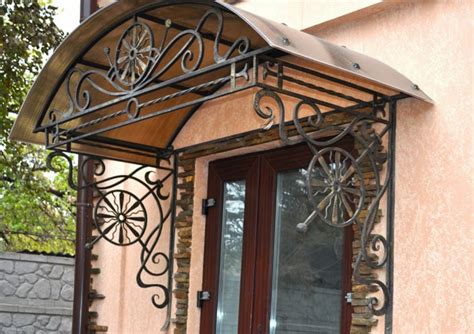 Кованые козырьки СПб купить