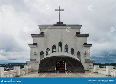 Roof Of Christ`s Resurrection Basilica In Kaunas Lithuani Stock Photo