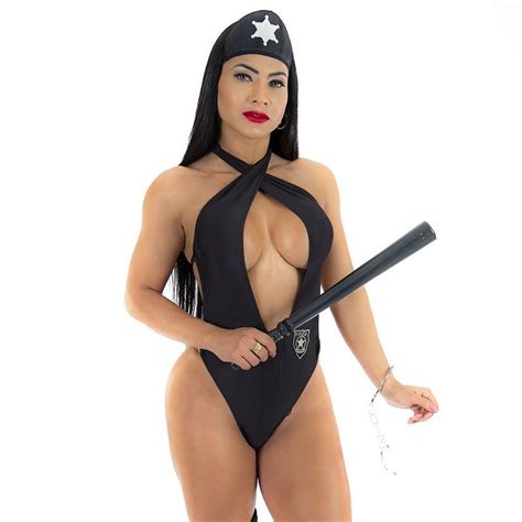 Fantasia Policial Gostosa Star Pimenta Sexy Sex Shop Loja Fetiches