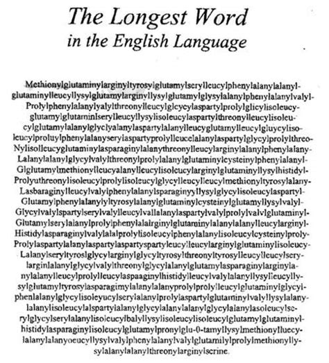 Terpopuler Longest Word In English