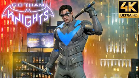 Gotham Knights Nightwing Free Roam Gameplay 4k Youtube