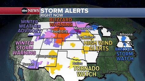 Winter Storm Latest Blizzard Warning In The North Tornado Threat In The South 850 Wftl