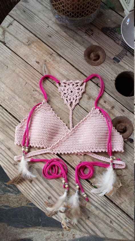 Pdf File For Crochet Pattern Aliyah Crochet Bikini Top Sizes Xs L