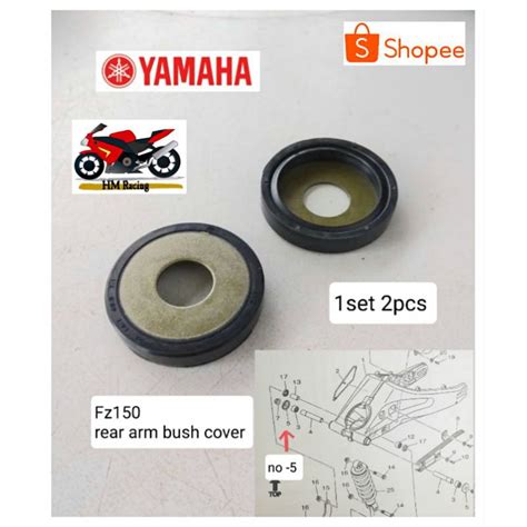 YAMAHA FZ150 FZ REAR ARM BUSH COVER With OIL SEAL 1SET 2PCS READY