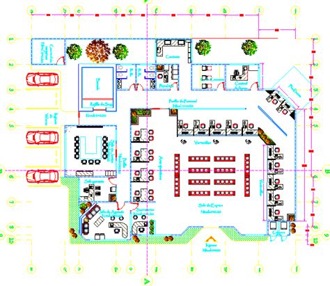 Bank Floor Plan Design