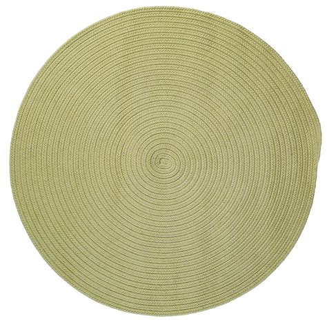 5' Celery Green Reversible Round Braided Rug - Walmart.com - Walmart.com