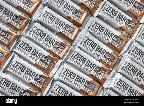 Protein Bars Biotech Zero Bar Many Pieces Stock Photo Alamy