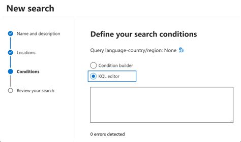 Use The Kql Editor To Build Search Queries Microsoft Purview Compliance Microsoft Learn