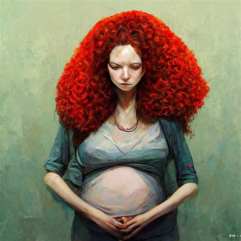 Pregnant Red Hair Woman By Geopoko On Deviantart