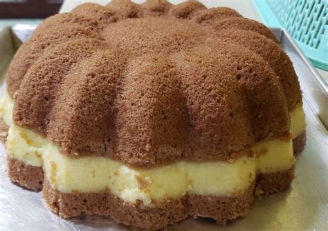 Resep Brownies Kukus Putih Telur Dengan Cheese Cream Oleh Puji Ambariah