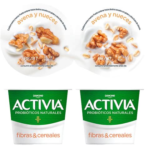 Fibras Cereales bífidus de avena y nueces pack 4 unidades 115 g