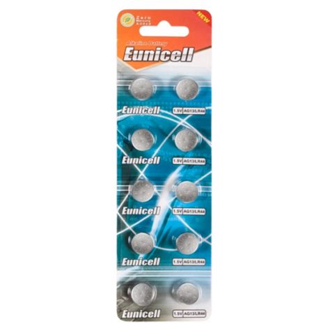 100 X Eunicell AG13 LR44 1 5V Alkaline Batteries Aussiebatt