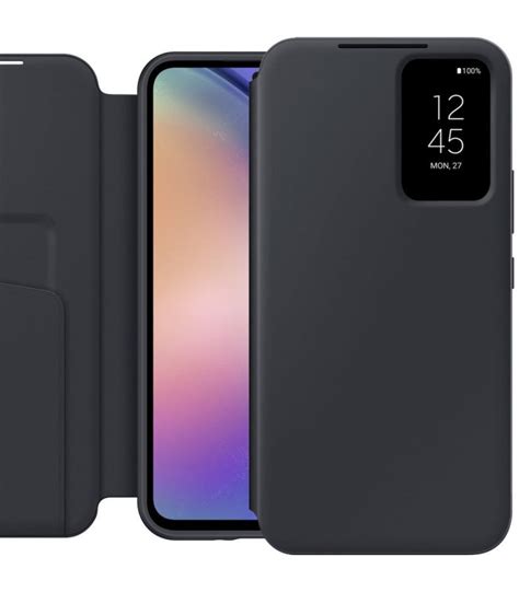 Originalus juodas atverčiamas dėklas Smart View Cover Samsung Galaxy