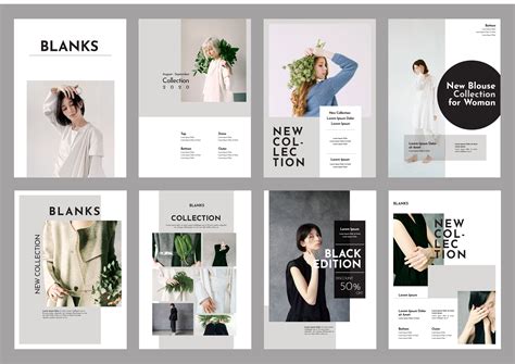 Fashion Lookbook Brochure Template Vector 662863 Vector Art At Vecteezy