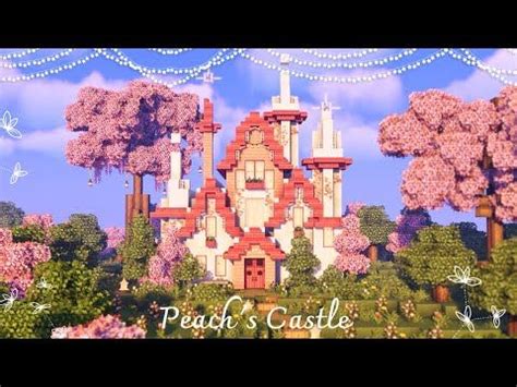 44 Building Peach S Castle From Super Mario Minecraft Speed Build