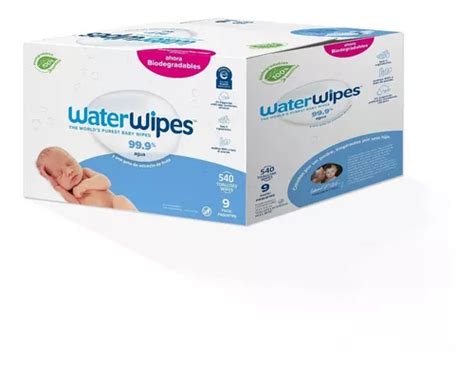 Waterwipes 9 Pack 540 Toallitas Hum Para Bebé 99 9 Agua Meses sin