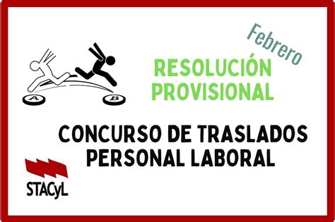 Resoluci N Provisional Concurso De Traslados Personal Laboral Stacyl I