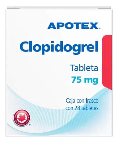 Clopidogrel 75 Mg Caja Con Frasco Con 28 Tabletas En Venta En Miguel