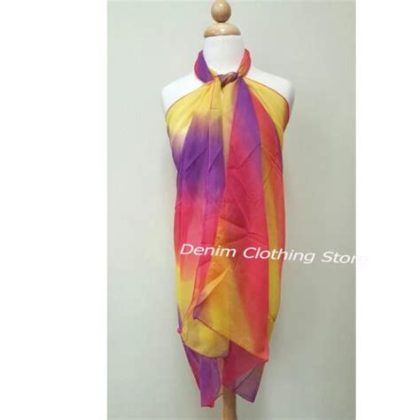 Women S Summer Pareo Dress Sarong Beach Bikini Swimwear Cover Up Scarf Wrap Ebay