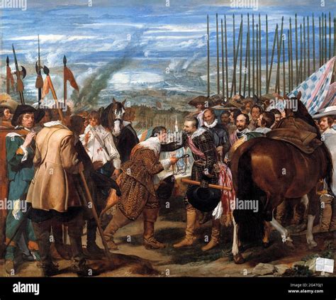 The Surrender of Breda (La rendición de Breda) by Diego Velazquez (1599-1660), oil on canvas, c ...