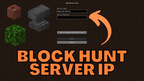 Minecraft Block Hunt Server Ip Address Youtube