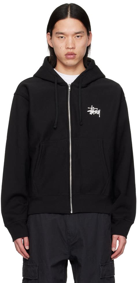 Stüssy Black Zip Hoodie Stussy