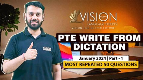 PTE Listening Write From Dictation January 2024 Exam Predictions