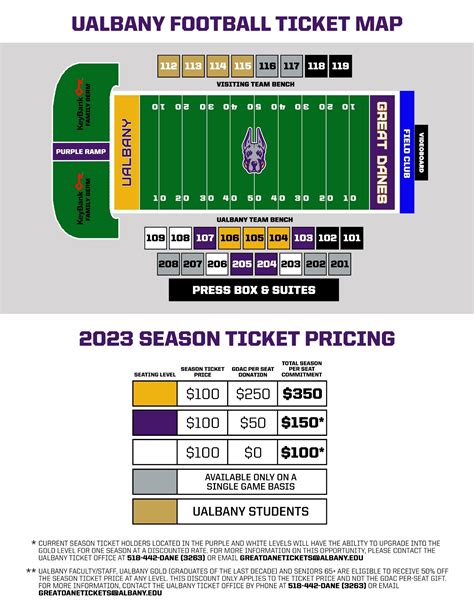 Football Tickets on Sale, Promotional Schedule Announced - University at Albany Great Danes