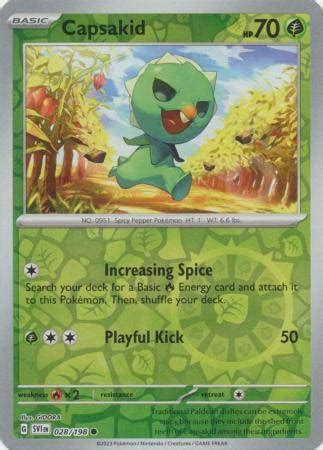 ESP Capsakid 028 198 Common Reverse Holo Playset