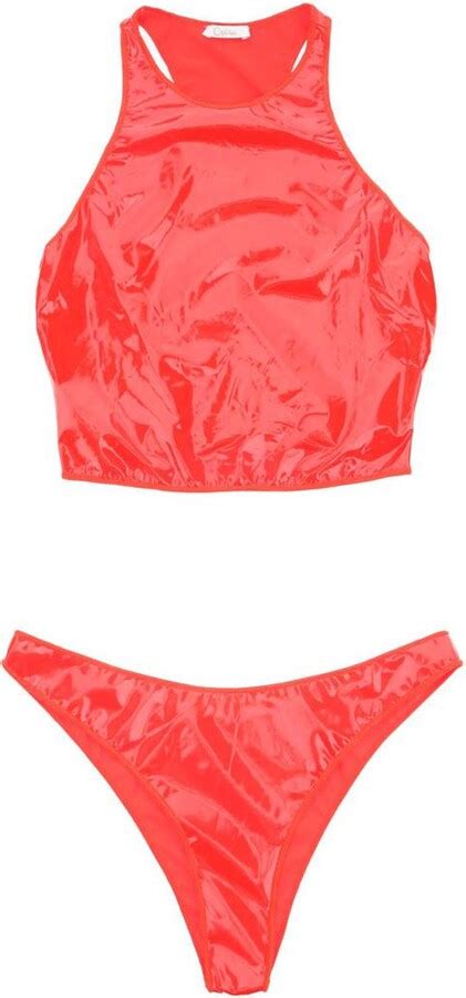 Oseree Latex Bikini Set ShopStyle Two Piece Swimsuits