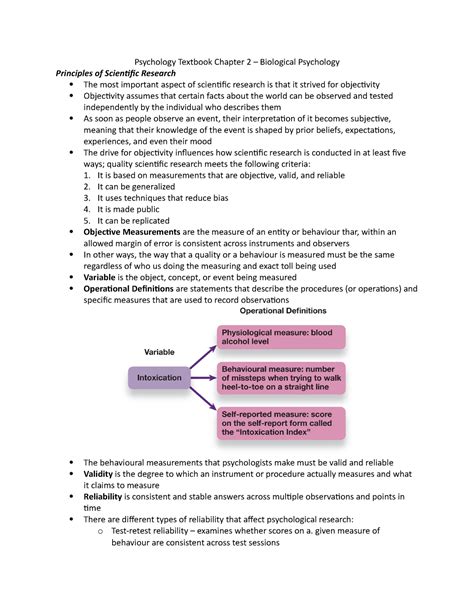 Psychology Textbook Notes For Chapter 2 Psychology Textbook Chapter 2