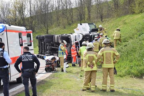 A A Mannheimer Kreuz Tanklaster Kippte In Der Berleitung Um Plus