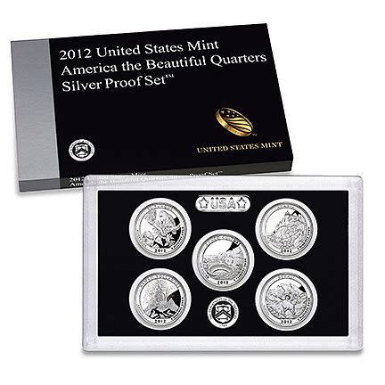 2012 America The Beautiful Quarters Silver Proof Set SV7 Ray Komka Coins