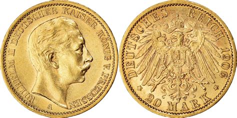 Deutsch Staaten Mark A M Nze Prussia Wilhelm Ii Berlin Vz