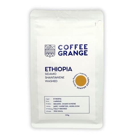 Kawa Ziarnista Coffee Grange Ethiopia Sidamo Shantawene Washed G