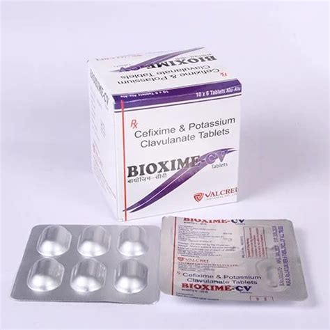 Bioxime50 Cefixime 200 Mg Clavulanic Acid 125 Mg 10 10 And 10 10 At Rs