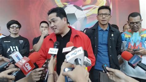 Erick Thohir Resmi Daftarkan Diri Jadi Calon Ketua Umum Pssi