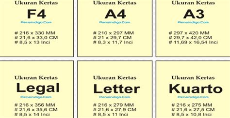 Ukuran Kertas F4 Di Microsoft Word Dan Excel Terlengkap