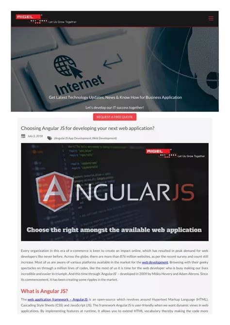 Ppt Choosing Angular Js For Developing Your Next Web Application