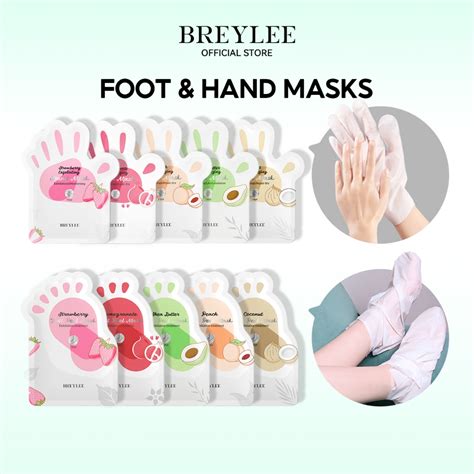 Breylee Hand Mask Foot Mask Peel Whitening Moisturizing Skincare 1 Pair