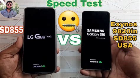 Galaxy S10 Vs LG G8X ThinQ Speed Test Comparison YouTube