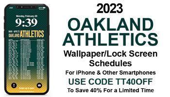 Printable 2023 Oakland Athletics Schedule