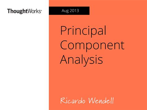 Principal Component Analysis Ppt